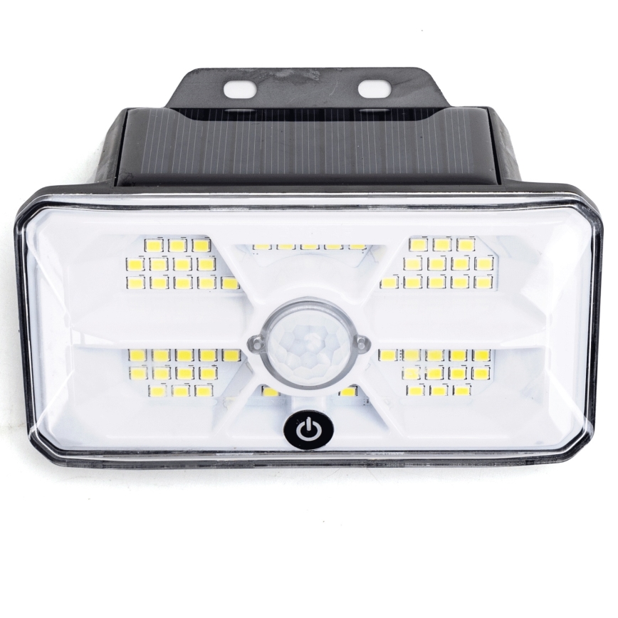Aigostar - LED napelemes lámpa érzékelővel LED/3,7V 6500K 500 mAh IP65 fekete