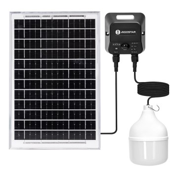 Aigostar - LED napelemes lámpa érzékelővel LED/70W/12V 6000 mAh 6500K IP65 átm. 12 cm + távirányító