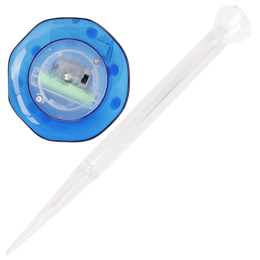 Aigostar - LED napelemes lámpa LED/0,006W/1,2V 100 mAh 2700K IP44 kék