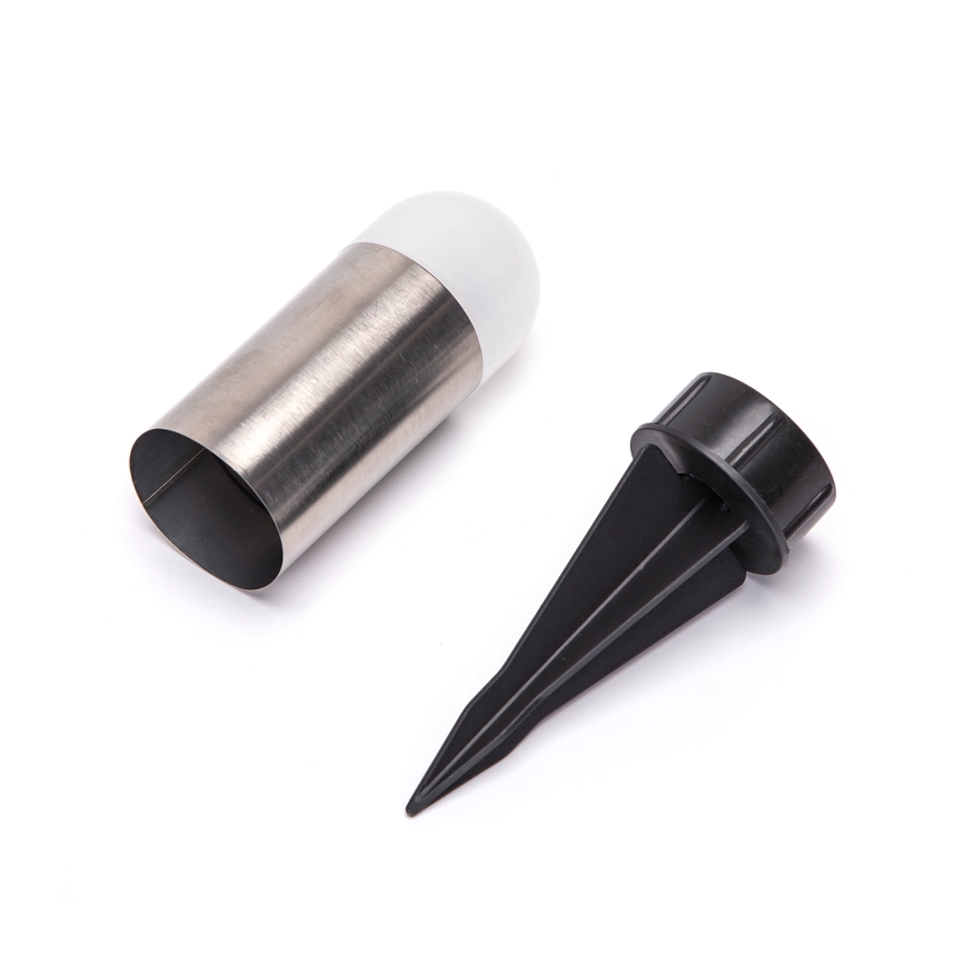 Aigostar - LED Napelemes lámpa LED/0,006W/1,2V 20cm matt króm 40 mAh 6500K IP44