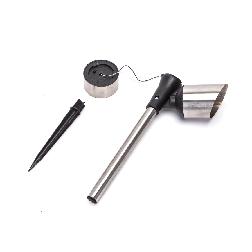 Aigostar - LED Napelemes lámpa LED/0,006W/1,2V 37,5cm matt króm 40 mAh 6500K IP44