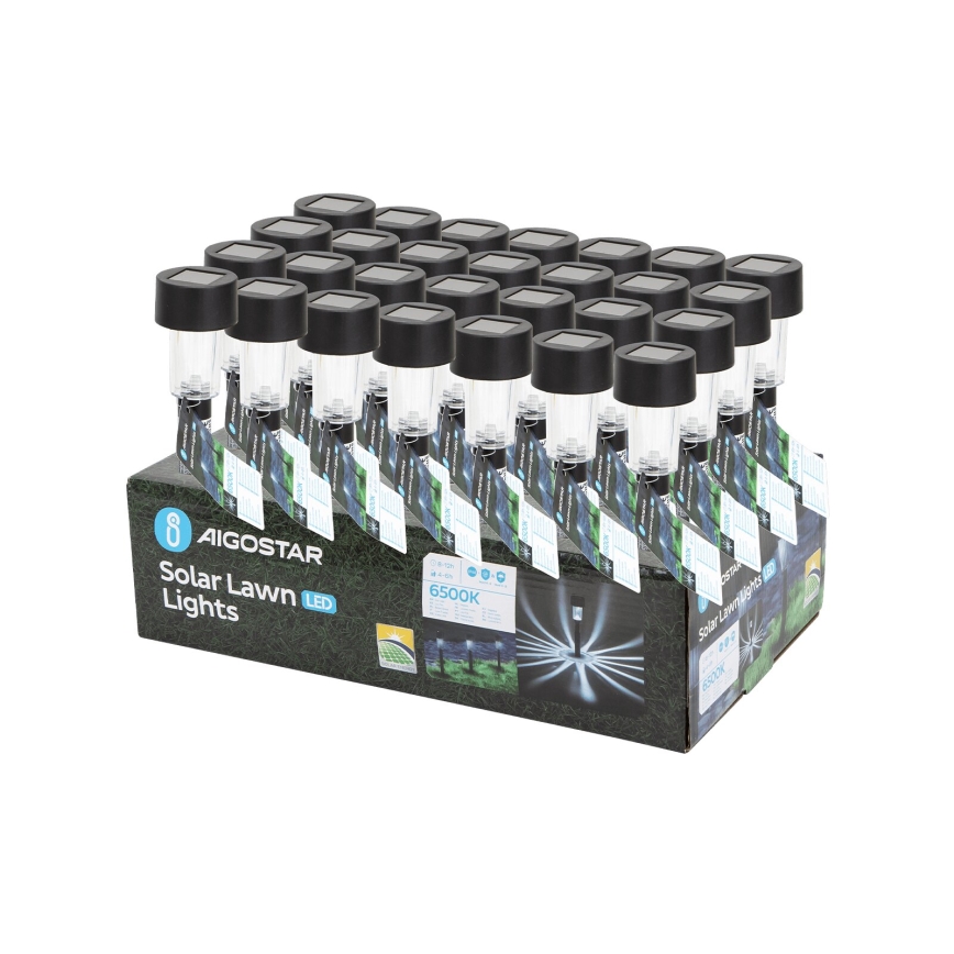 Aigostar - LED Napelemes lámpa LED/0,006W/1,2V 40mAh 6500K IP44 29,5 cm