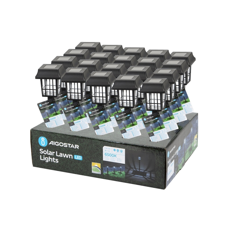 Aigostar - LED napelemes lámpa LED/0,006W/1,2V 40mAh 6500K IP44 32 cm