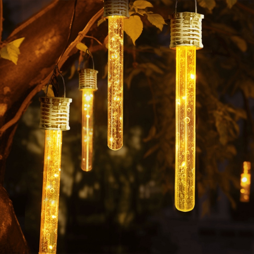 Aigostar - LED napelemes lámpa LED/0,006W/1,2V króm 2700K IP44 40 mAh