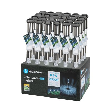 Aigostar - LED napelemes lámpa LED/0,012W/1,2V 100 mAh 6500K IP44 55 cm