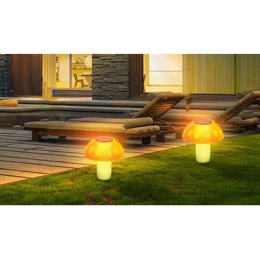 Aigostar - LED Napelemes lámpa LED/0,024W/1,2V 200 mAh 2700K IP44