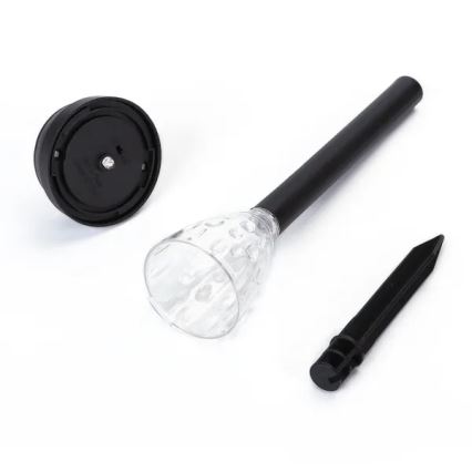 Aigostar - LED Napelemes lámpa LED/0,06W/2V 33,5 cm 6500K IP44 100 mAh fekete