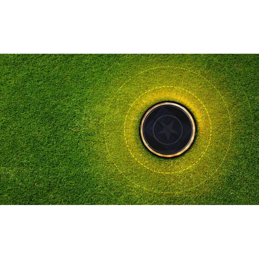 Aigostar - LED Napelemes lámpa LED/0,6W/5,5V 24,5 cm 500 mAh 3200K IP66 fekete