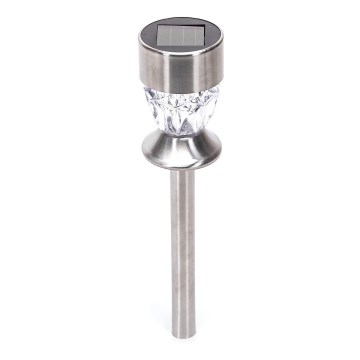 Aigostar - LED napelemes lámpa LED/1,2 lm/1,2V 35,5cm matt króm 2700K IP44 100 mAh