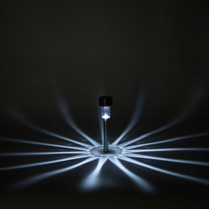 Aigostar - LED napelemes lámpa LED/2V IP44 40 mAh matt króm
