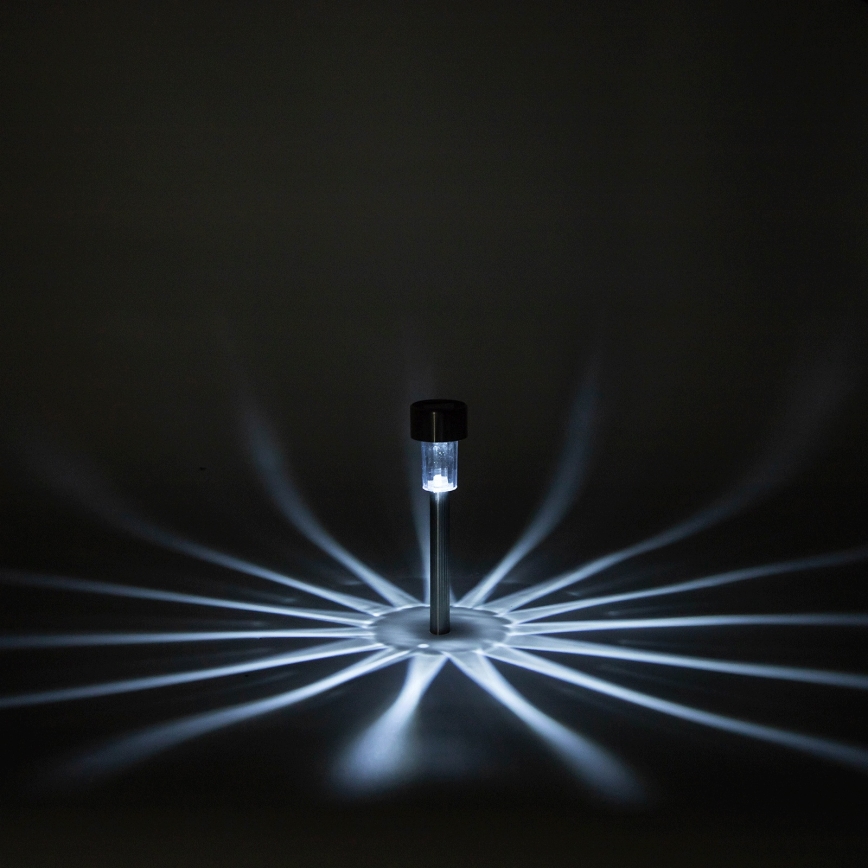 Aigostar - LED napelemes lámpa LED/2V IP44 40 mAh matt króm