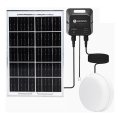 Aigostar - LED napelemes lámpa LED/70W/12V 6000 mAh 6500K IP65 átm. 20,5 cm + távirányító