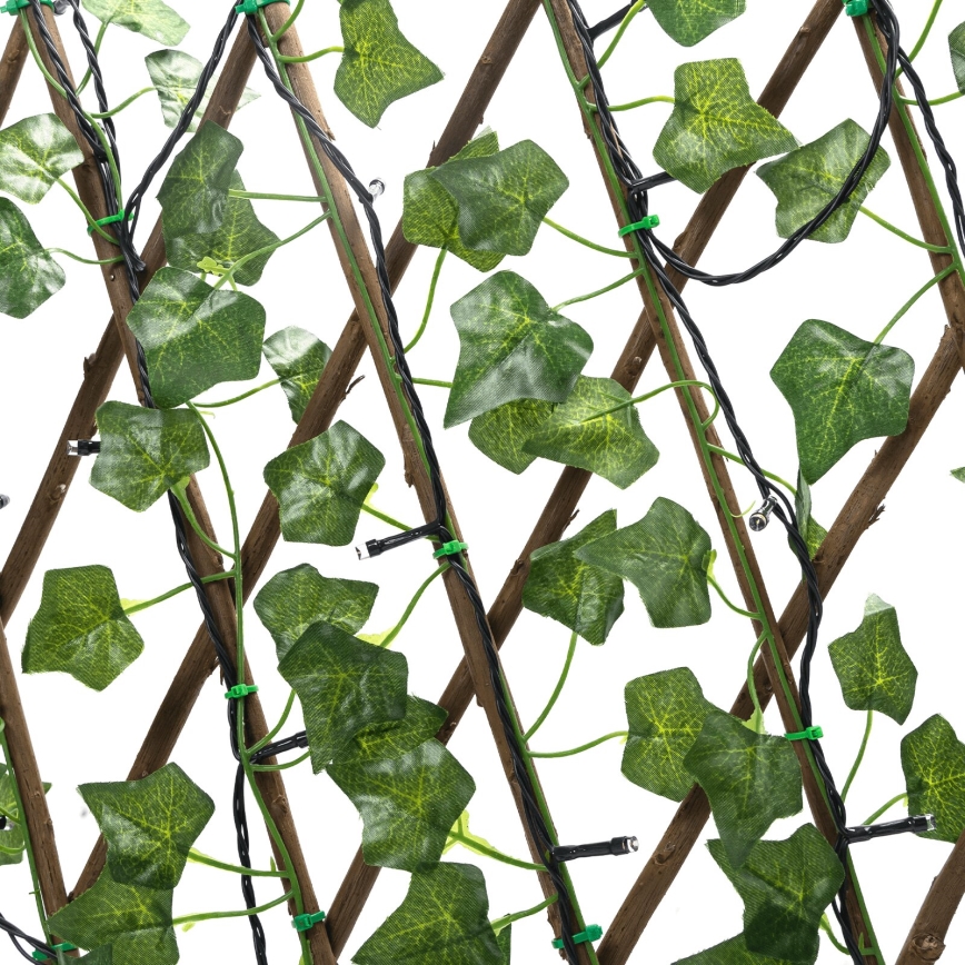 Aigostar - LED Napelemes lánc 102xLED/2x0,7m IP65 300 mAh meleg fehér ivy