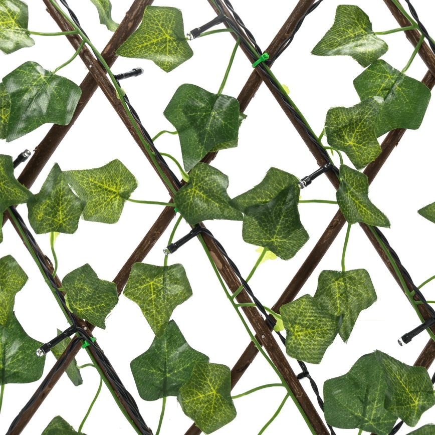 Aigostar - LED Napelemes lánc 56xLED/2x0,4m IP65 300 mAh meleg fehér borostyán