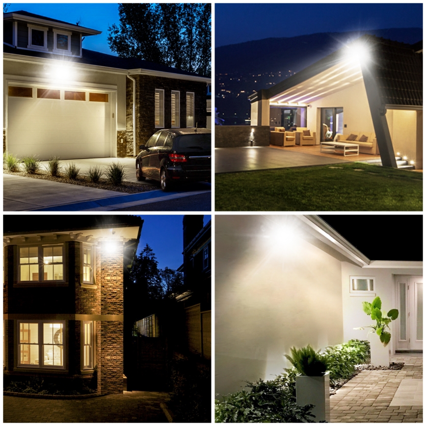 Aigostar - LED Reflektor érzékelővel LED/30W/230V 4000K IP65 fekete