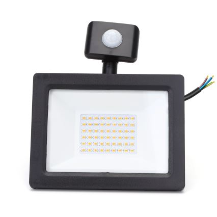 Aigostar - LED Reflektor érzékelővel LED/30W/230V 4000K IP65 fekete