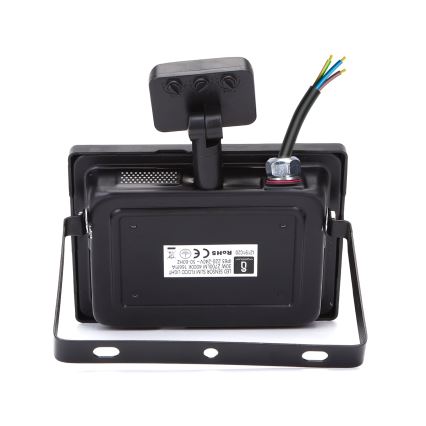 Aigostar - LED Reflektor érzékelővel LED/30W/230V 4000K IP65 fekete