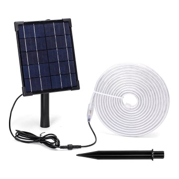 Aigostar - LED RGB állítható fényerejű napelemes szalag LED/5W/3,2V 5+2m IP65 4000 mAh + távirányító