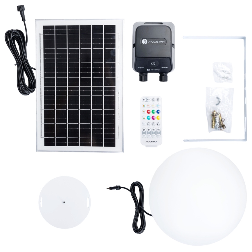 Aigostar - LED RGBW fényerőszabályozható kültéri lámpa MESH LED/35W/3,7V 4000mAh 2700-6500K IP65 átm. 30 cm + távirányító