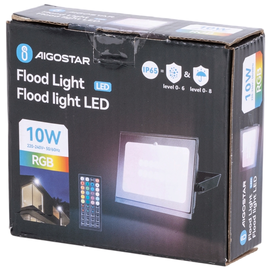 Aigostar - Dimmelhető RGB LED reflektor LED/20W/230V IP65 + távirányító