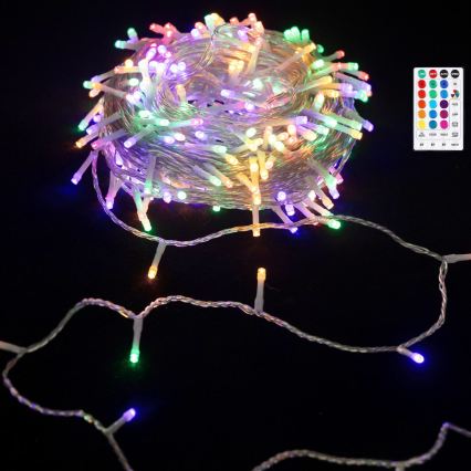 Aigostar - LED RGB Kültéri karácsonyi fényfüzér 50xLED/7 funkció 4xAA 5,3m IP44 többszínű + távirányító