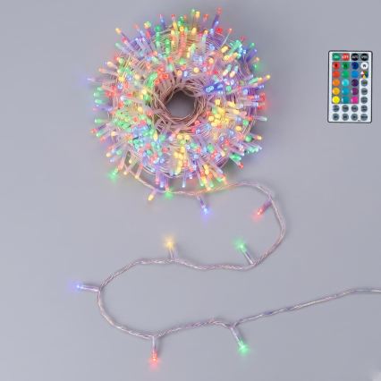 Aigostar - LED RGB Kültéri karácsonyi fényfüzér 50xLED/7 funkció 4xAA 5,3m IP44 többszínű + távirányító