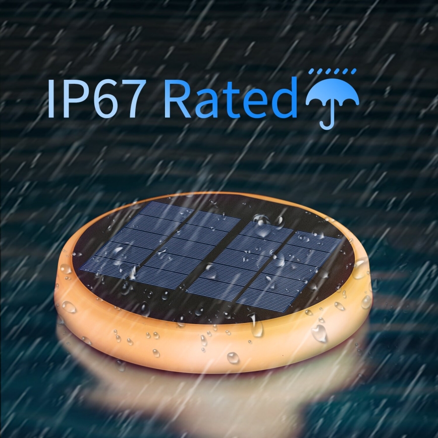 Aigostar - LED RGBIC Napelemes lámpa LED/0,6W/3,7V IP65 2000 mAh