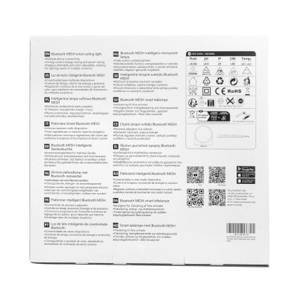 Aigostar - LED RGBW állítható fényerejű mennyezeti lámpa MESH LED/36W/230V 3000-6500K fehér + távirányító