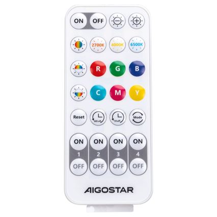 Aigostar - LED RGBW Dimmelhető fali lámpa MESH Intelligens LED/8W/230V + távirányítás