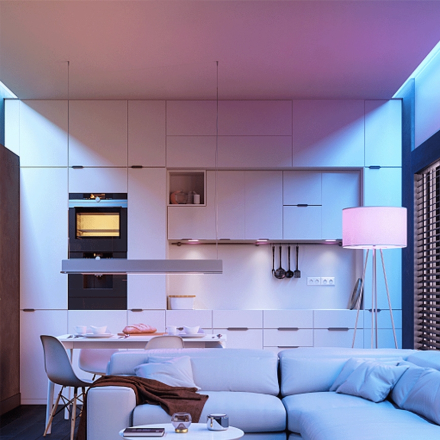 Aigostar - LED RGBW fényerőszabályozható GU10 izzó, 6W, 230V, 3000K + távirányító