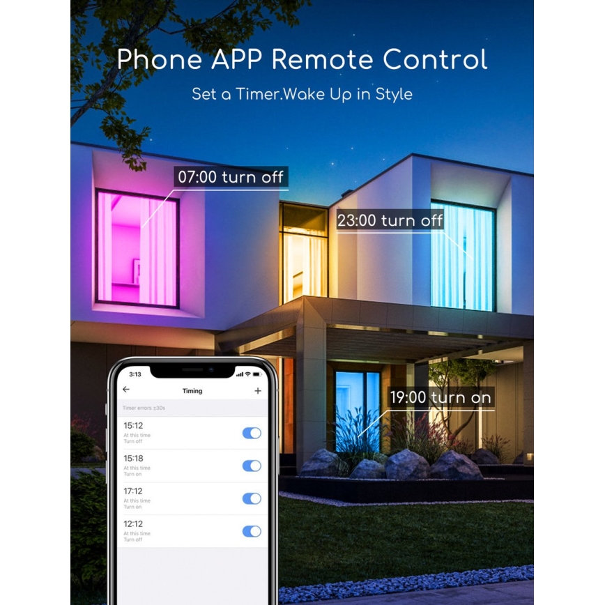 Aigostar - LED RGBW dimmelhető mennyezeti lámpa 18W/230V átmérő 34 cm Wi-Fi