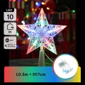 Aigostar - LED RGBY karácsonyi dekoráció 10xLED/3xAA csillag