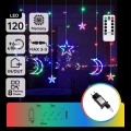 Aigostar - LED RGBY Kültéri karácsonyi fényfüzér 120xLED/8 funkció 3x0,6m IP44 többszínű + távirányító