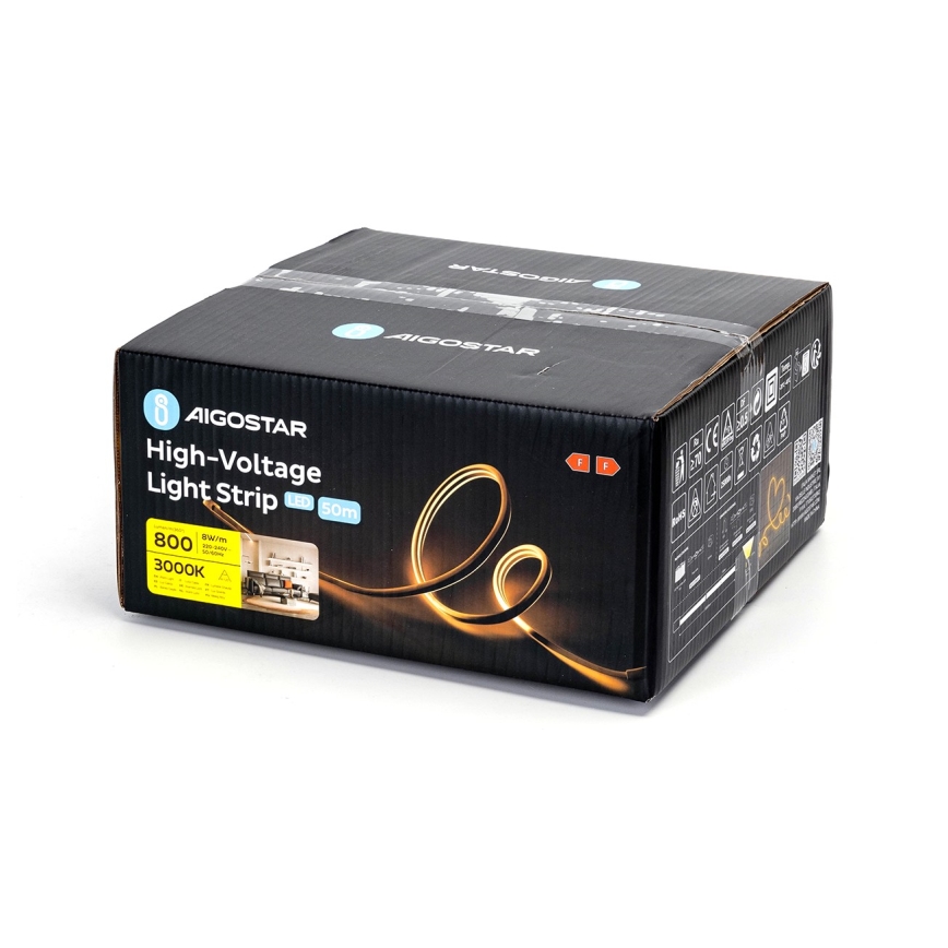 Aigostar - LED szalag 50m LED/400W/230V 3000K IP65