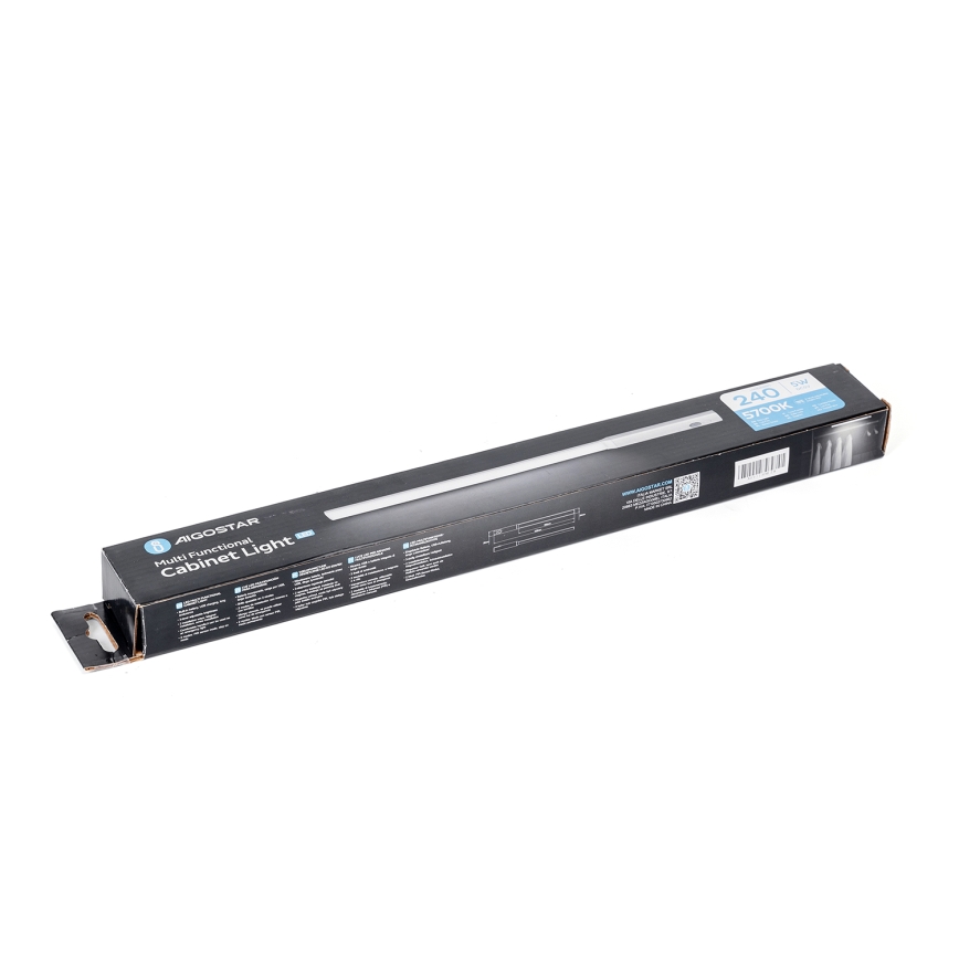 Aigostar - LED szekrényvilágítás mozgásérzékelővel LED/5W/5V 1800 mAh 5700K fehér