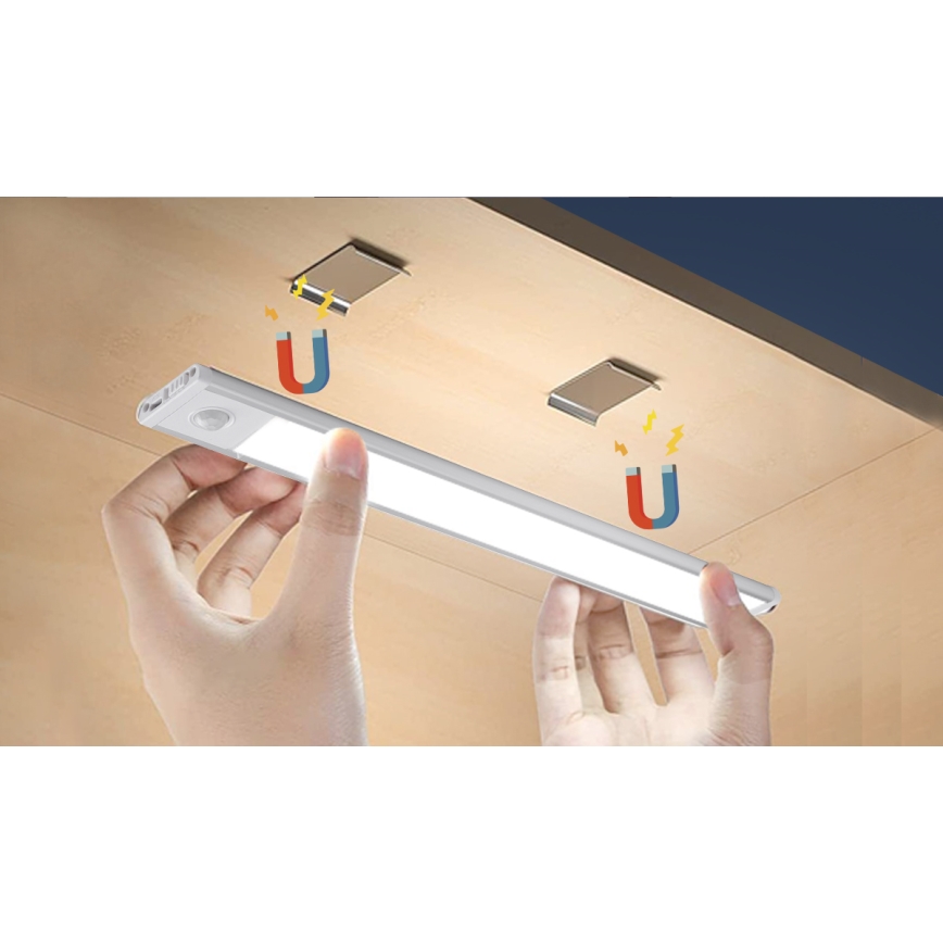 Aigostar - LED Újtraölthető bútorvilágítás érzékelővel LED/1,5W/5V 6500K