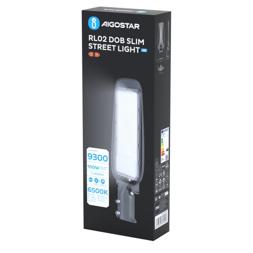Aigostar - LED utcai lámpa SLIM LED/100W/230V 6500K IP65