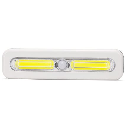 Aigostar - Mozgásérzékelős LED szekrényvilágítás LED/3xAAA 6500K fehér