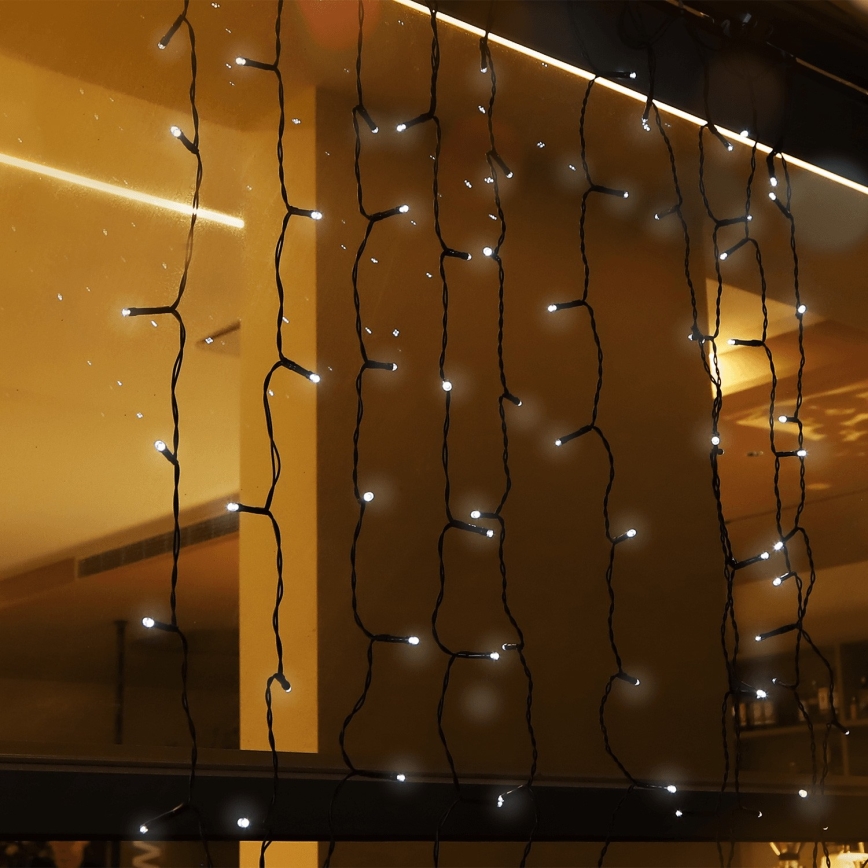 Aigostar - napelemes LED fényfüzér 100xLED/8 üzemmód 4x1m 800 mAh IP65 hideg fehér