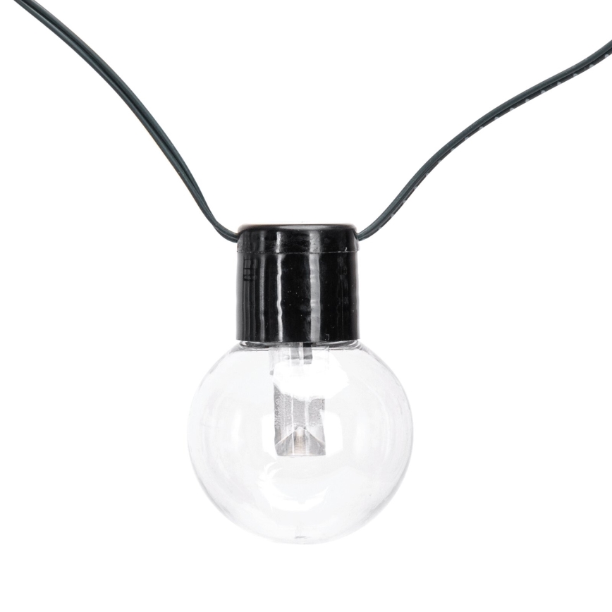 Aigostar - napelemes LED fényfüzér, 20 LED, 8 üzemmód, 11,5 m, IP65, többszínű