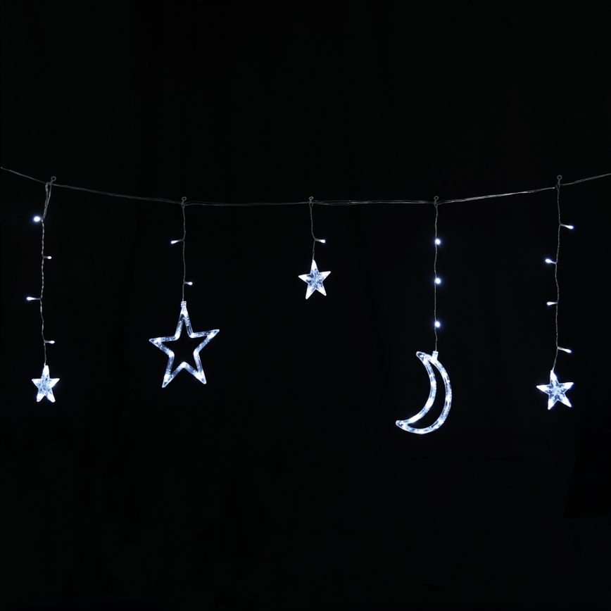 Aigostar - napelemes LED karácsonyi fényfüzér 120xLED/8 üzemmód 3x0,6m 500 mAh IP65 hideg fehér