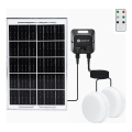 Aigostar - Napelemes LED mennyezeti lámpa érzékelővel 2xLED/35W/3,7V 6000 mAh IP65 + távirányító