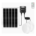 Aigostar - napelemes LED mennyezeti lámpatest érzékelővel 2xLED/70W/3,7V 12000 mAh IP65 + távirányító