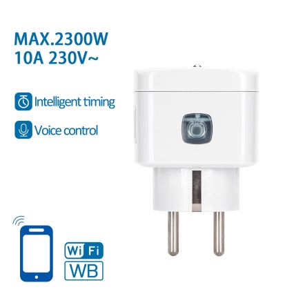 Aigostar - Okos dugalj E 2300W Wi-Fi Tuya