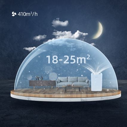 Aigostar - Okos mobil légkondicionáló 1337W/230V 12000 BTU Wi-Fi  fehér + távirányító