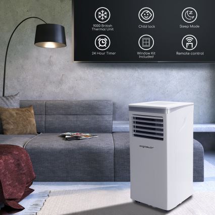 Aigostar - Okos mobil klímaberendezés 3 az 1-ben 1003W/230V 9000 BTU Wi-Fi fehér + távirányító