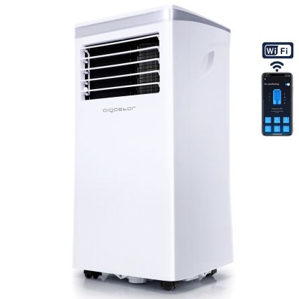 Aigostar - Okos mobil klímaberendezés 3 az 1-ben 1003W/230V 9000 BTU Wi-Fi fehér + távirányító