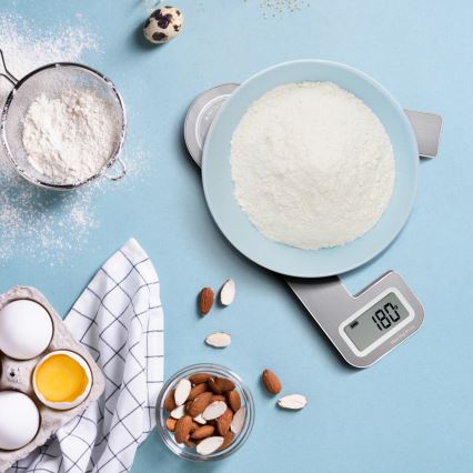 Aigostar - Összecsukható konyhai mérleg 5 kg matt króm