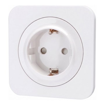 Aigostar - SCHUKO fali aljzat kerettel 250V/16A fehér