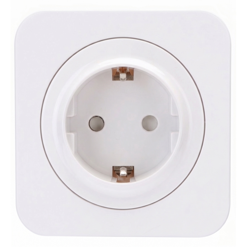 Aigostar - SCHUKO fali aljzat kerettel 250V/16A fehér